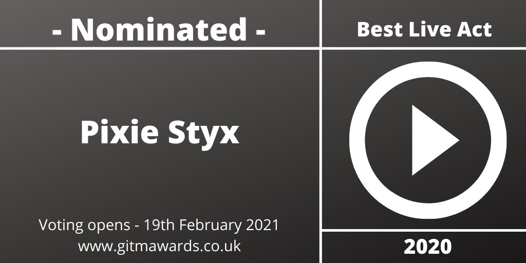 Congratulations Pixie Styx - nominated for Best Live Act

#GITMAwards