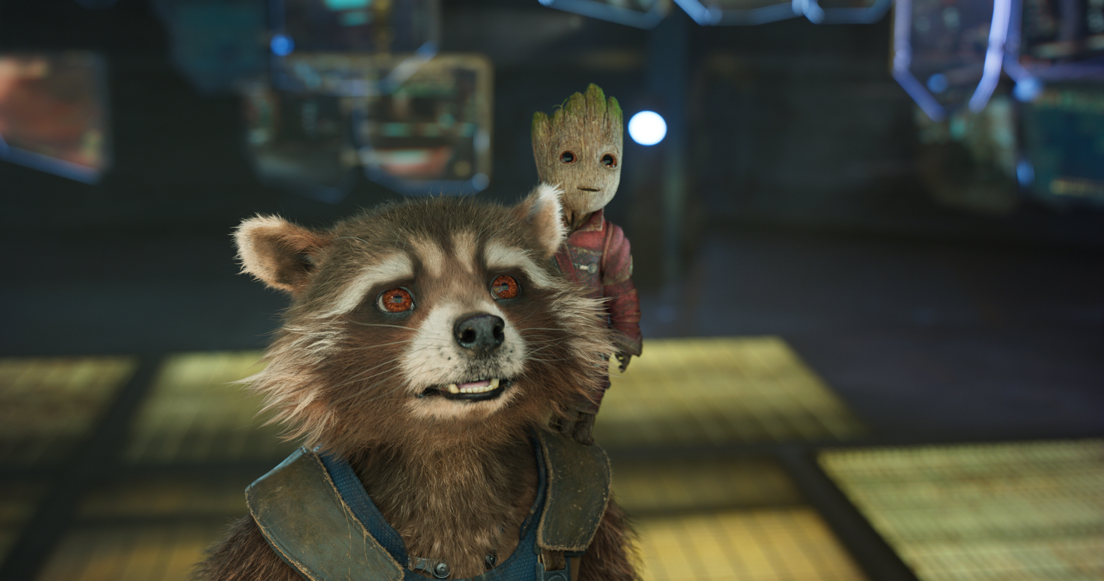 Baby Groot and Rocket Raccoon