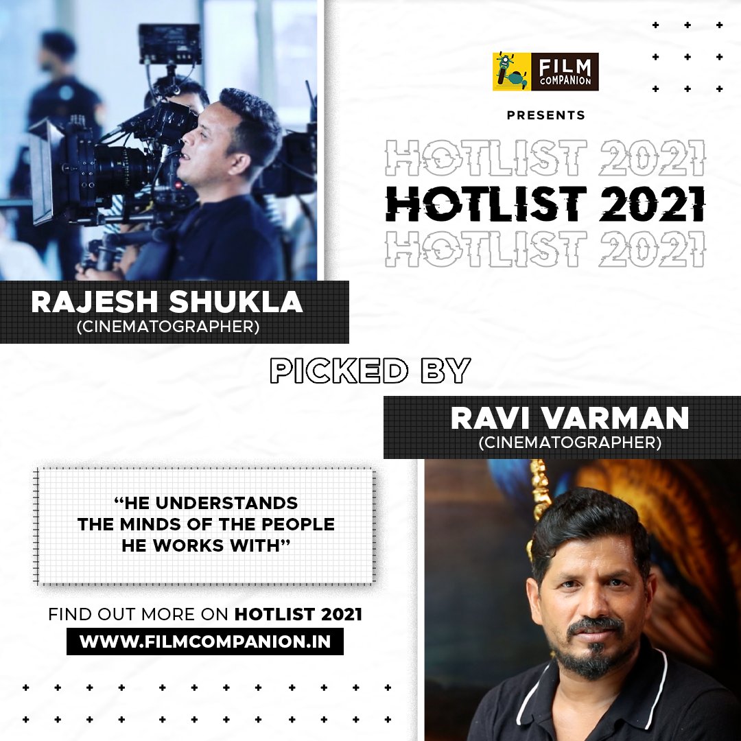 #Hotlist2021 "Working with him, I saw how quick he was to see what we were trying to do." #RaviVarman shares why <a href="/shuklarajesh248/">Rajesh shukla</a> is a talent to watch out for. Find out more:  filmcompanion.in/hotlist/2021/