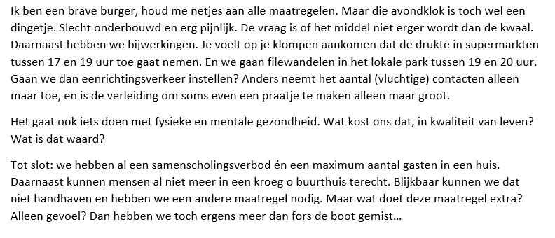 Snel getypt, aar niet minder gemeend. Ik snap het oprecht niet. #avondklok <a href="/D66/">D66</a> <a href="/RobJetten/">Rob Jetten</a> <a href="/SigridKaag/">Sigrid Kaag</a> 
#COVID19 #OpenBrief