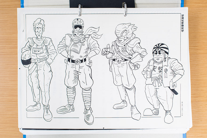 Captain Falcon was originally thought to be the mascot of the Super NES (hence the use of 3 of the 4 button colors of the controller) before joining F-Zero. Takaya Imamura also designed the other characters. https://www.nintendo.com/en_CA/super-nes-classic/interview-f-zero/