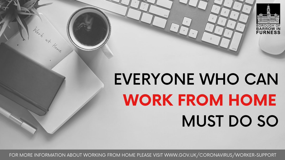 You must work from home unless you are unable to do so 🏠