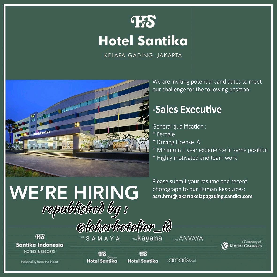 Loker Hotel Jakarta 2021 Gaji Tinggi Loker Kerja Terbaru 2021