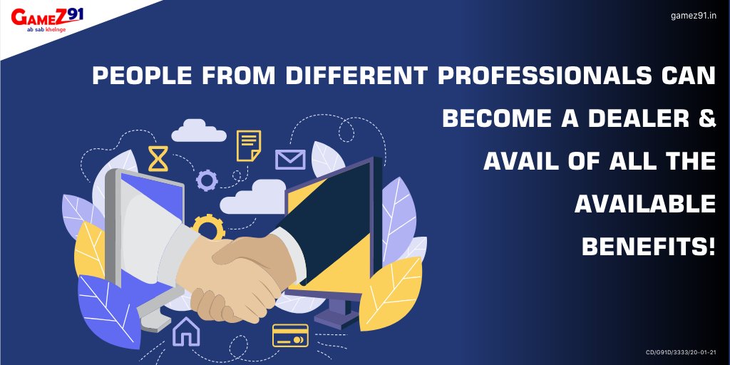 GameZ91official's tweet image. Get a way to earn extra income!
Become a dealer NOW. Register yourself at games91dealers!
#GameZ91 #Games91 #AbSabKhelenge #Dealeroffer #offers #dealership #mereigamingapnedukan #DRC #DealerRelationshipCenter #DealerRelationshipCenterModel #dealers #commission #benefits