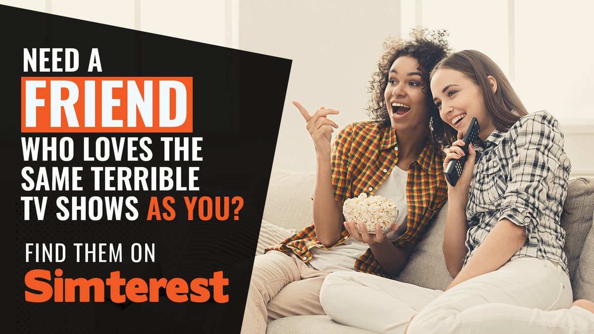 Simterest_app's tweet image. What else is there to do during the #lockdown besides #bingewatch all your favourite #TVShows? No matter how ridiculous they are! 🤣

Simterest connects you with people who love the same shows! 🧡

➡️ iOS. &amp;gt;&amp;gt;&amp;gt; zcu.io/ZrhY 
➡️ Android. &amp;gt;&amp;gt;&amp;gt; zcu.io/6xHP