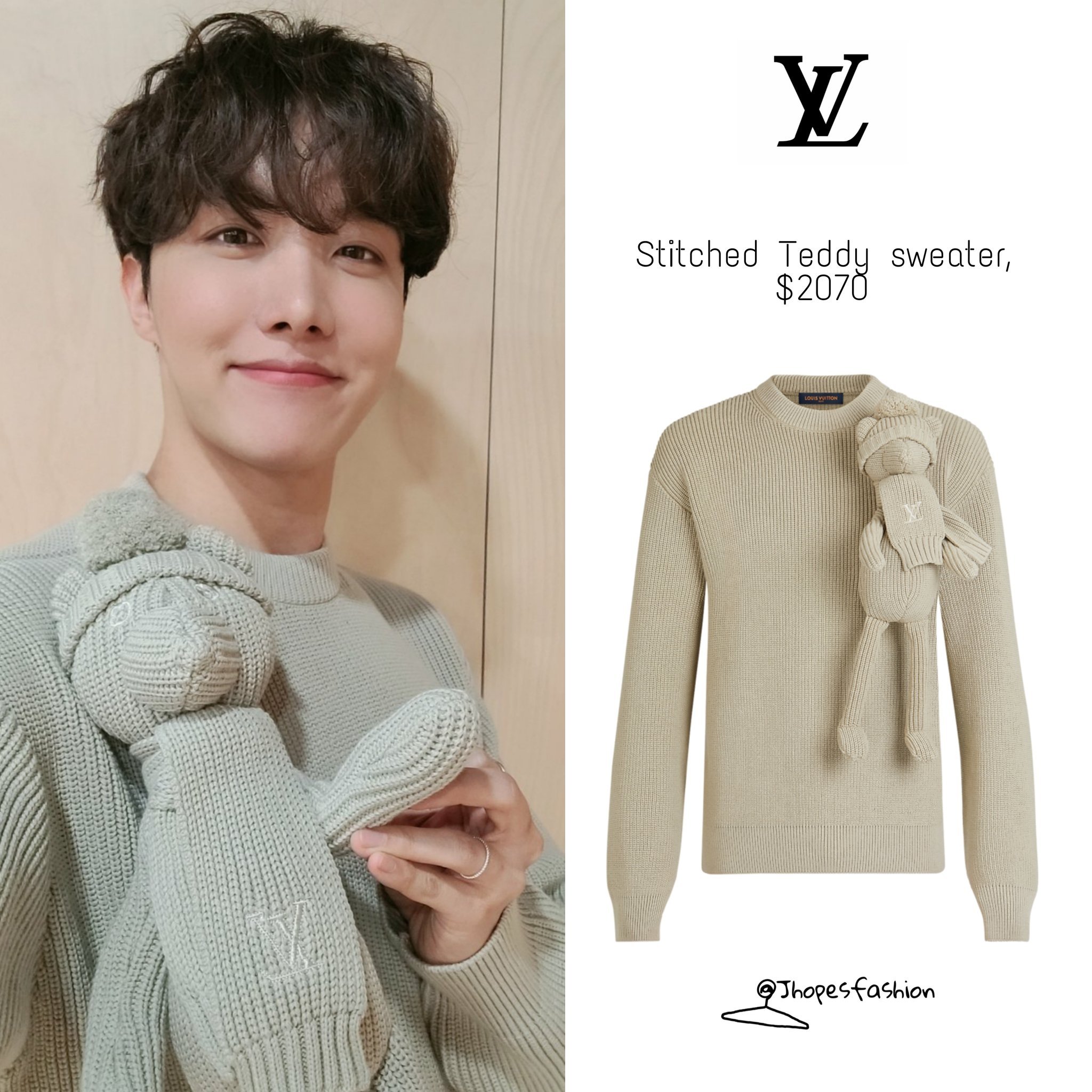 j-hope's closet (rest) on X: J-hope's Louis Vuitton sweater and