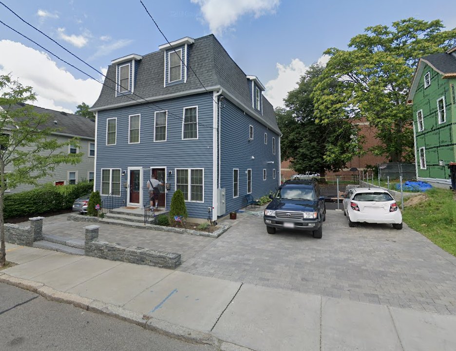 What do developers do with all of this land they're not allowed to build housing on? They build parking! In fact, they're REQUIRED to build at least 1 space per unit! Parking minimums ensure that what could be trees or yard space instead is asphalt or concrete. (4/)