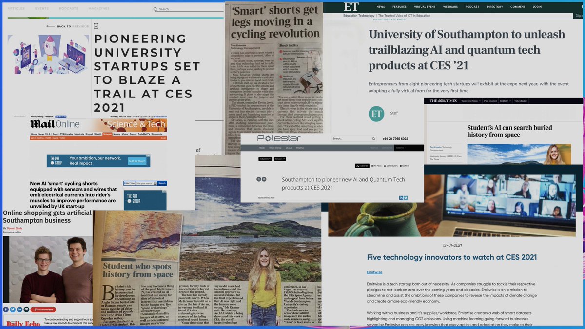 ✔️ inspiring founders
✔️ breakthrough technology
✔️ global impact

Future Worlds startups made waves around the world at #CES2021, with over 75 items of press coverage celebrating <a href="/unisouthampton/">University of Southampton</a>’s amazing founders and their innovations in #quantum, #AI and #sustainability.