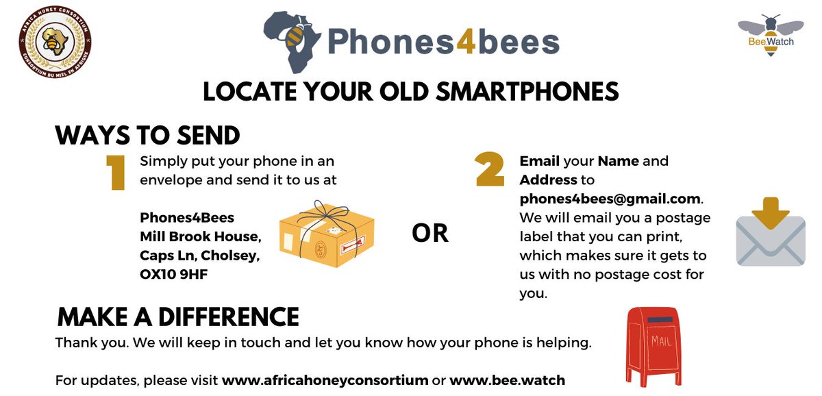 theBeeWatchapp's tweet photo. Want to help to get an African beekeeper out of #poverty? We desperately need your disused #smartphones. Please share. π #Phones4Bees
https://t.co/56fVUl1Y6B https://t.co/1Zm3oi4J43