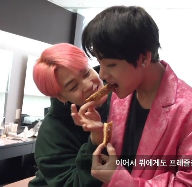 Jimins goal in life is to make sure taehyung is never hungry