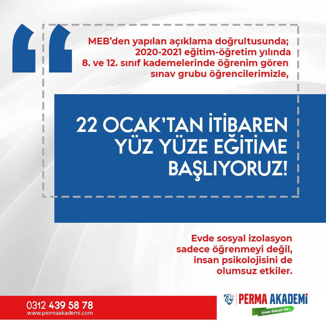 Eğitimde Rehberlik Dergisi (@erddergi) on Twitter photo Son dakika 📢
22 Ocak'tan itibaren yüz yüze eğitime başlıyoruz!
#PermaAkademi
#İrtibat: +90 (312) 439 58 78
#Mail: info@permaakademi.com.tr
#Web: permaakademi.com.tr
#perma #eğitim #öğretim #öğrenci #lise #üniversite #kariyer Son dakika 📢
22 Ocak'tan itibaren yüz yüze eğitime başlıyoruz!
#PermaAkademi
#İrtibat: +90 (312) 439 58 78
#Mail: info@permaakademi.com.tr
#Web: permaakademi.com.tr
#perma #eğitim #öğretim #öğrenci #lise #üniversite #kariyer