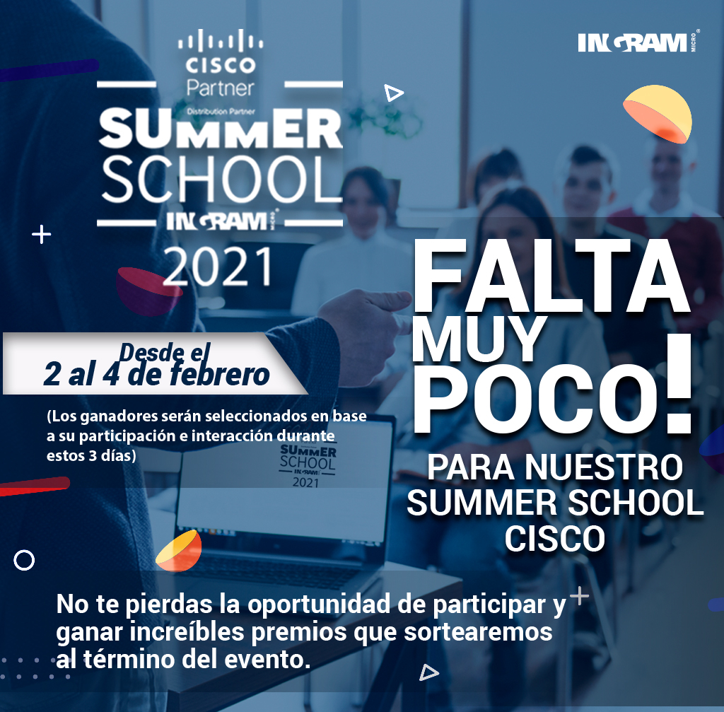 IngramMicroCL's tweet photo. Prepárate y reserva tu lugar en el “Summer School 2021” de Ingram Micro y Cisco

Inscripciones aquí 👉

https://t.co/Oue2S7KPIN

#IngramSummerSchool #ingrammicro #cisco

#ciscodesigned #ciscocb #webex https://t.co/qr3Q5GFhIZ