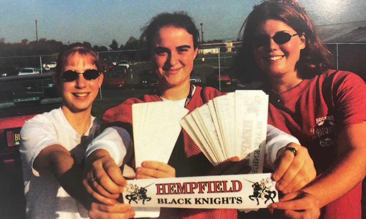 hempfield's tweet photo. A little trip down memory lane when our students were selling bumper stickers! 🚗 🚙 #ThrowbackThursday #BlackKnightPride #TBT#UKnightED #Alumni #HSDAlumni #LancasterCounty #Classof2001 https://t.co/6rYXh2dSfb