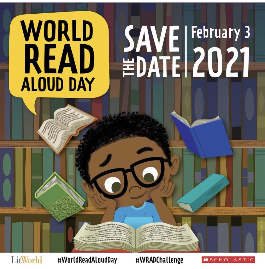 Save the Date! #WorldReadAloudDay  #WRADChallenge @AYCOCKSCHOOL @ClarkeElem @CarverElementa3 @DabneyElem @eotigers @EMRollinsElem @LBYBullDogs @ElementaryHope @ZebVanceEagles @PinkstonPride @V3AHuskies