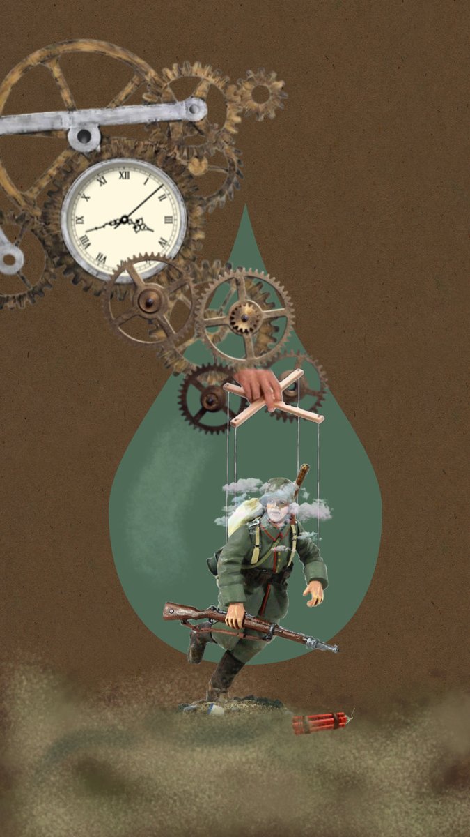 Year 10 pupils have been impressing us with their creativity in response to the poem 'Bayonet Charge.' Eve produced this amazing design... #educatingbradford #powerandconflictpoetry