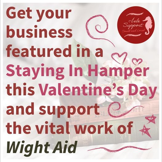 Isle Support Small and Local are holding a Valentines raffle to assist raise important funds for WightAID. 

Local businesses if you would like to be involved and donate towards this, please do get in contact! Your support as always is hugely appreciated. 💝