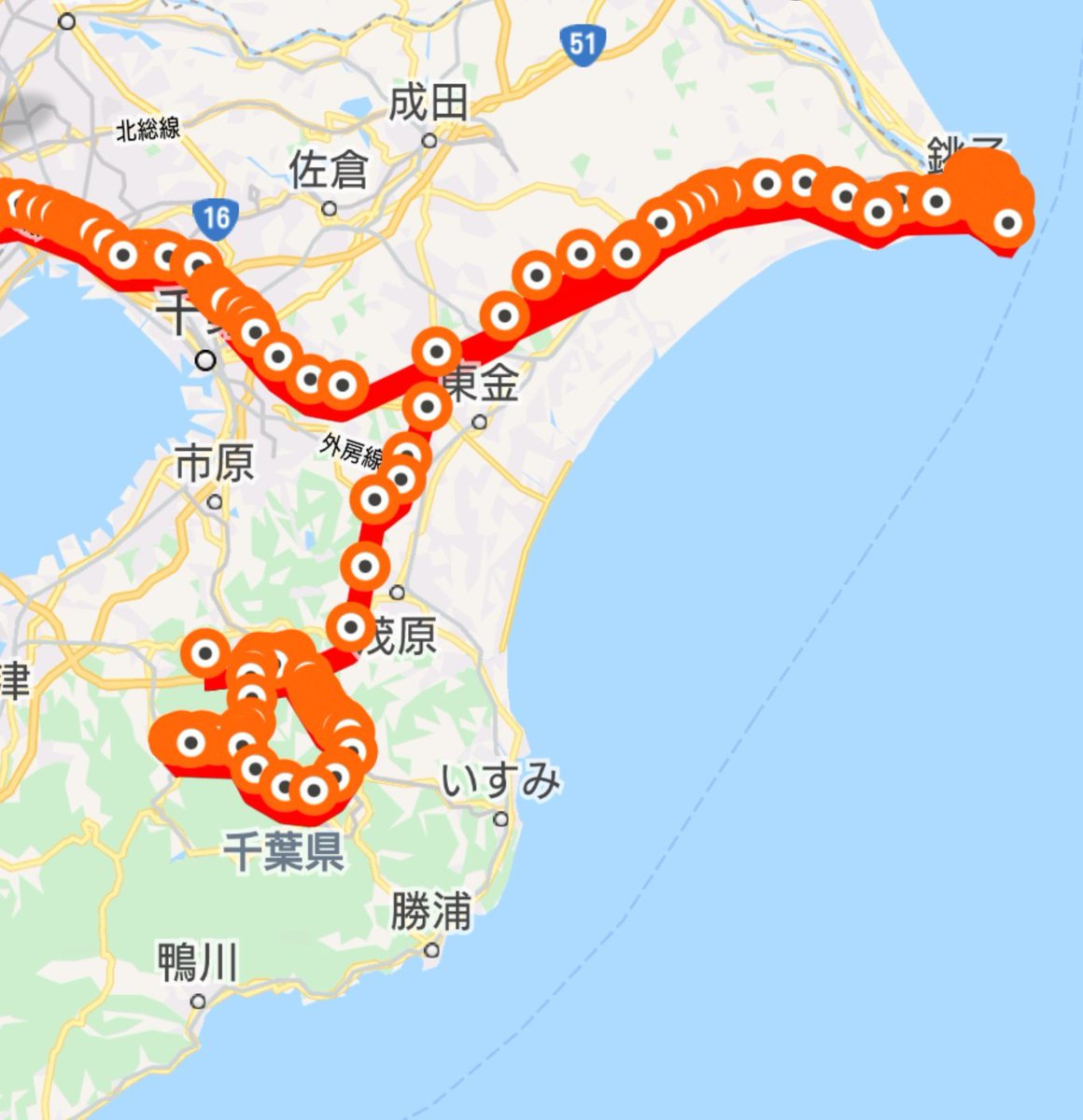 Xperia 千葉県をざっと移動して得られたもの 久留里線 東金線 京成千原線 芝山鉄道 いすみ鉄道 小湊鉄道 銚子電鉄のすべての駅と運転の疲労です