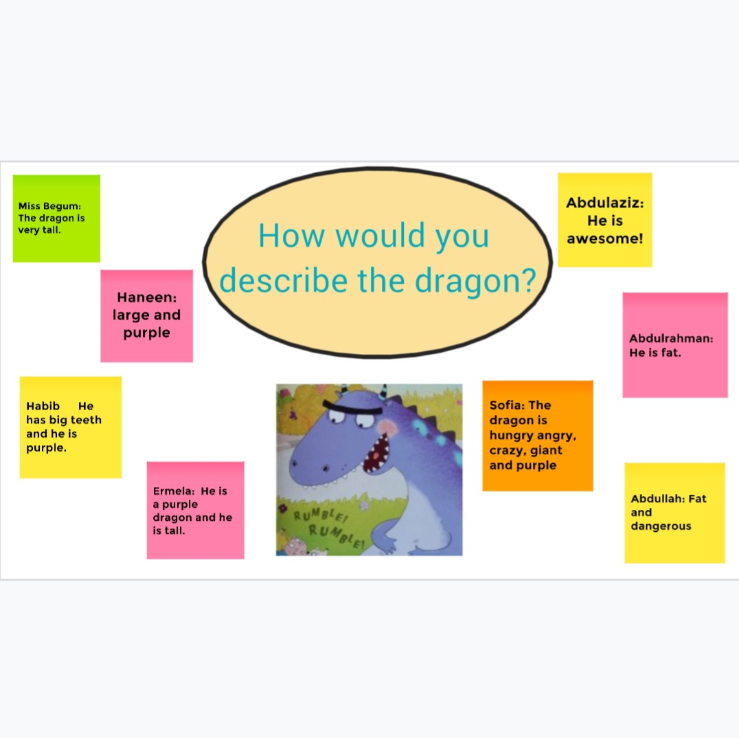 MissBegum10's tweet photo. This week we used a new tool on Google Suite called Jamboard! 😃We really enjoyed sharing our ideas with everyone in the class on characters from the story 'Potion Commotion'. 😁💻🖥🗣🗣 #Jamboard #PotionCommotion @mrAndrewsY3pl https://t.co/Ef3fjwSwwo