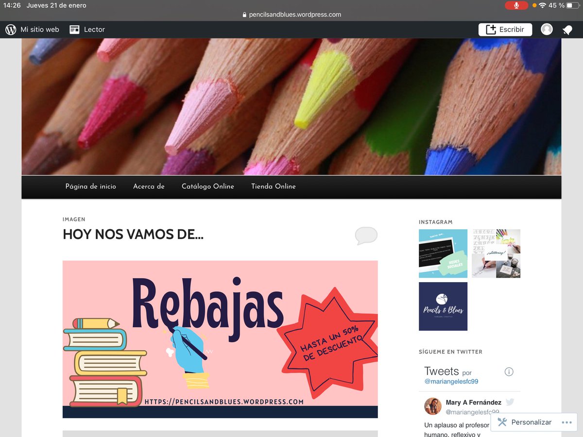 mariangelesfc99's tweet photo. Hoy en #comercioelectronico modificando nuestros wordpress y banners, le echas un vistazo a mi web?? @FP_eel11 https://t.co/xyUykqfxT6