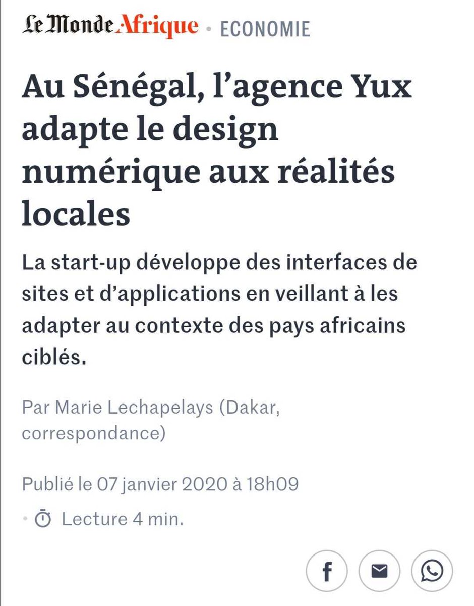 helloyux's tweet photo. Throwback January!
Have you read this article by the French leading newspaper Le Monde?
Go read 👉 https://t.co/Yxm5Q4cnXy
#UX #Afrique #Design #Looka #HumanCenteredDesign #Designdexperience https://t.co/Nq2r71Apau