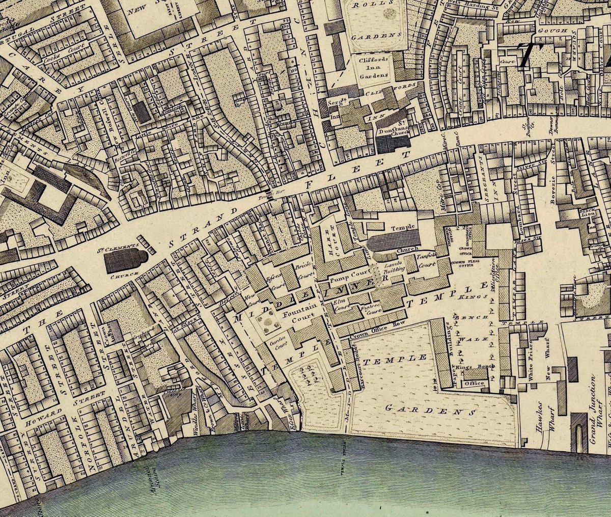 oldfoldingmaps's tweet photo. London, first published circa 1799, republished by Old Folding Maps 2021. Richard Horwood's Plan of London &amp; Westminster, the borough of Southwark, &amp; adjoining parts showing every house. Extent: Lincoln's Inn - St Paul's Churchyard - Hatton Garden - Black Friars Bridge. #Londdon https://t.co/HwT5A9peto