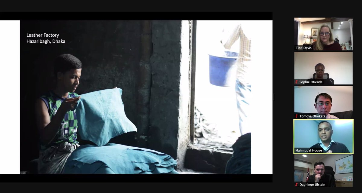 I just kicked off the International Year for the Elimination of Child Labour with these distinguished panelists, Minister ⁦<a href="/dagiulstein/">Dag Inge Ulstein</a>⁩, UN Special Rapporteur ⁦<a href="/TomObokata/">UN Special Rapporteur Tomoya Obokata</a>⁩, Sophie Otiende and ⁦<a href="/MahmudulHMoni/">Mahmudul Hoque Moni</a>⁩. endchildlabour2021.org #Alliance8_7 #ilo #SDG8_7