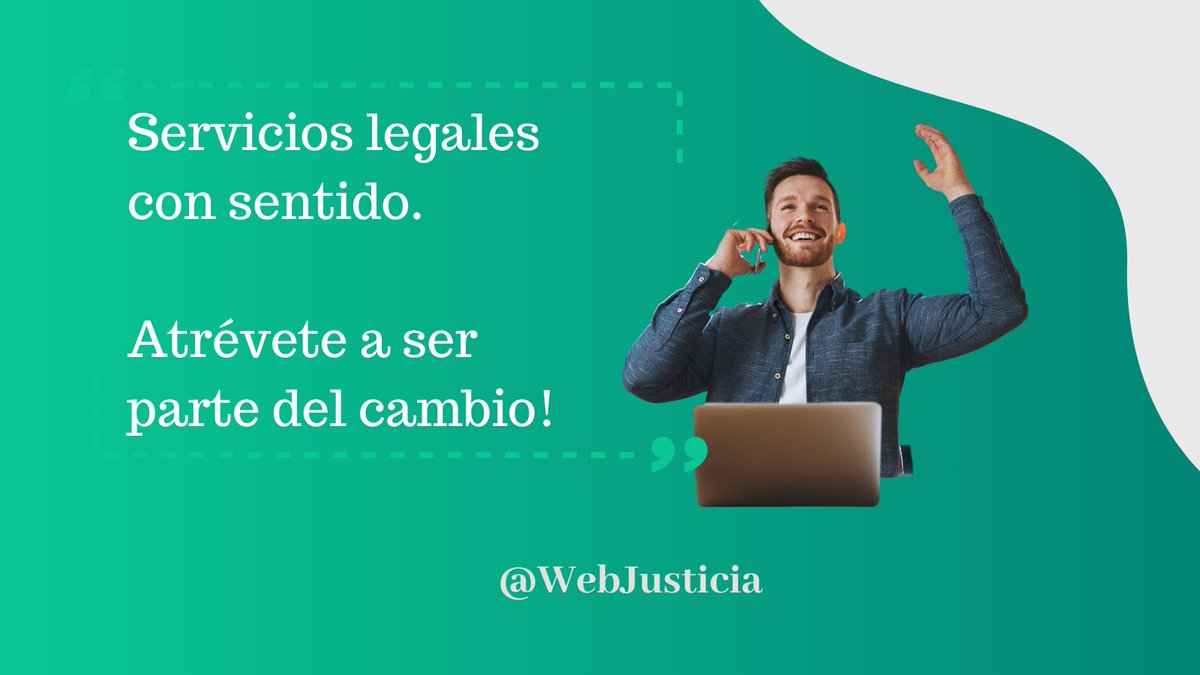 webjusticia_es's tweet photo. Simplificamos la información jurídica ‍👩‍🎓 y optimizamos los servicios legales 🚀
📨Email: info@webjusticia.com
🐦Twitter: @webjusticia1 

@webjusticia #abogados #alsp  #legaltech #españa #legalsimple https://t.co/h71RBPONX3