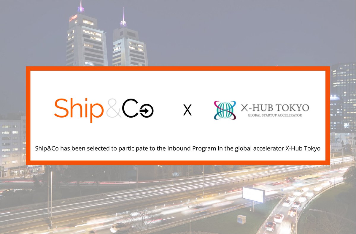 Good News !🎊

We are pleased to announce that we have been selected to participate to the Inbound Program in the Mobility course in the global accelerator X-hub Tokyo sponsored by the Tokyo Metropolitan Government.

#innovation #roadtojapan #nihon #tokyo