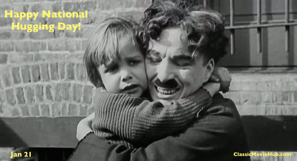Happy National Hugging Day! :) #TheKid #Chaplin #JackieCoogan