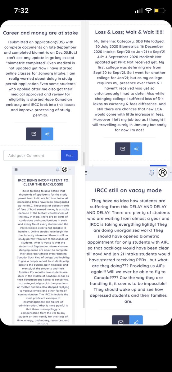Nanu012792511's tweet photo. @oye_student @CP24 @pienews @timesofindia @CBCAlerts @nadirypatel @CanadainIndia @PMOIndia @CitImmCanada @MEAIndia @DrSJaishankar RESPECTED AUTHORITIES
Look at what students are going through GIVE THEM FINAL DECISION NO AIP
@CP24  @pienews @timesofindia @CBCAlerts @nadirypatel
@CanadainIndia
@PMOIndia
@CitImmCanada 
@MEAIndia
@DrSJaishankar
#Justiceforstudents 
#Wakeupircc
#Notfaircanada
#Giveusdecisions https://t.co/39i7ZYqg42