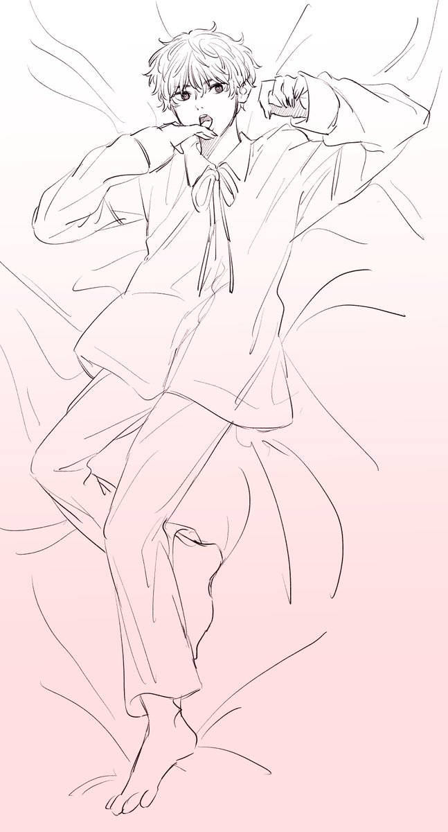 バクテリアっぽく描こうとしたら添い寝抱き枕みたいな絵図らになった…しぬ…ごめんなさい… 