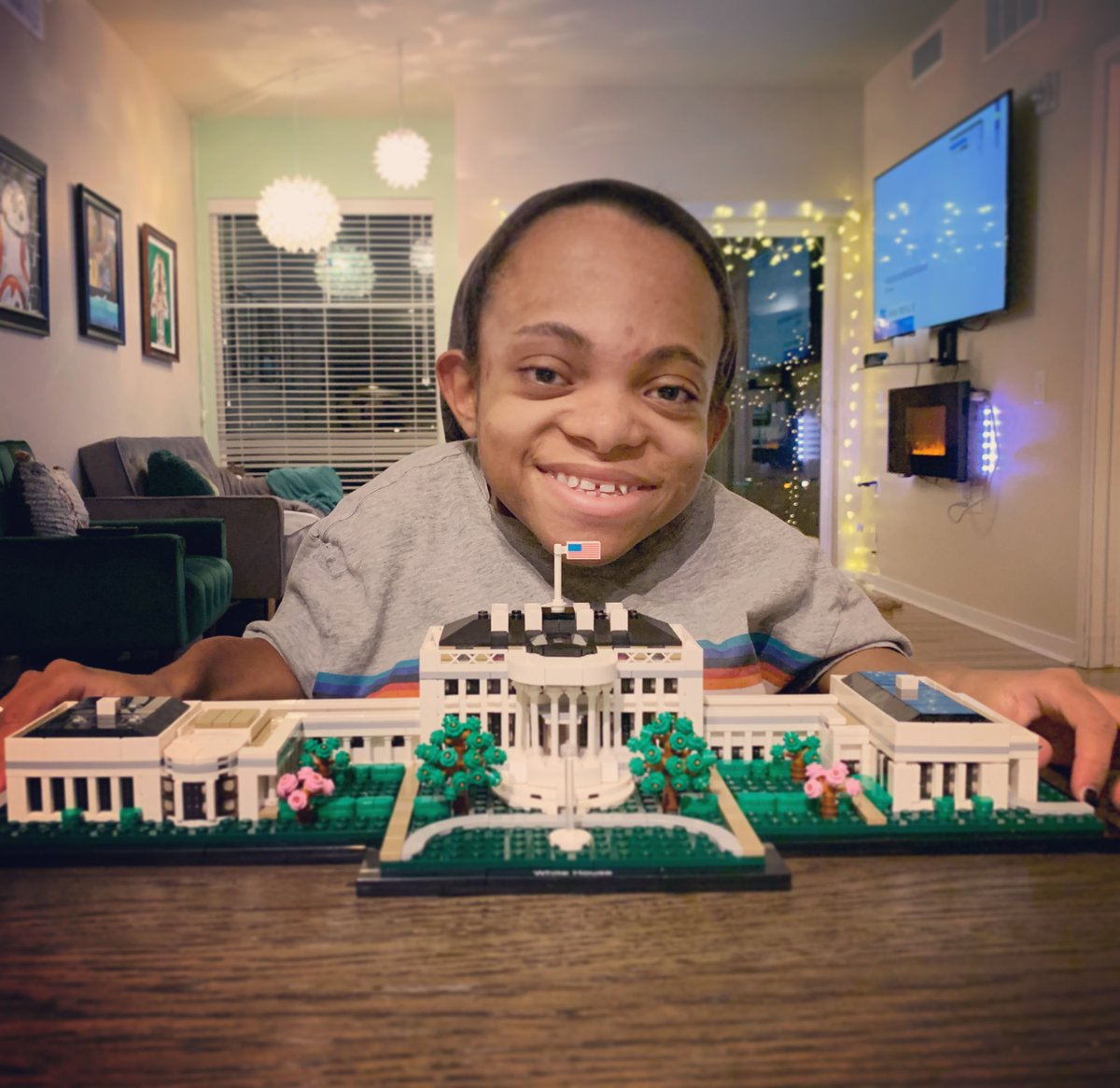 LFerrerio's tweet photo. @Women4Biden This is how my daughter spent Inauguration Day. Congrats President Biden and Vice President Harris. https://t.co/suDzDJGQF1