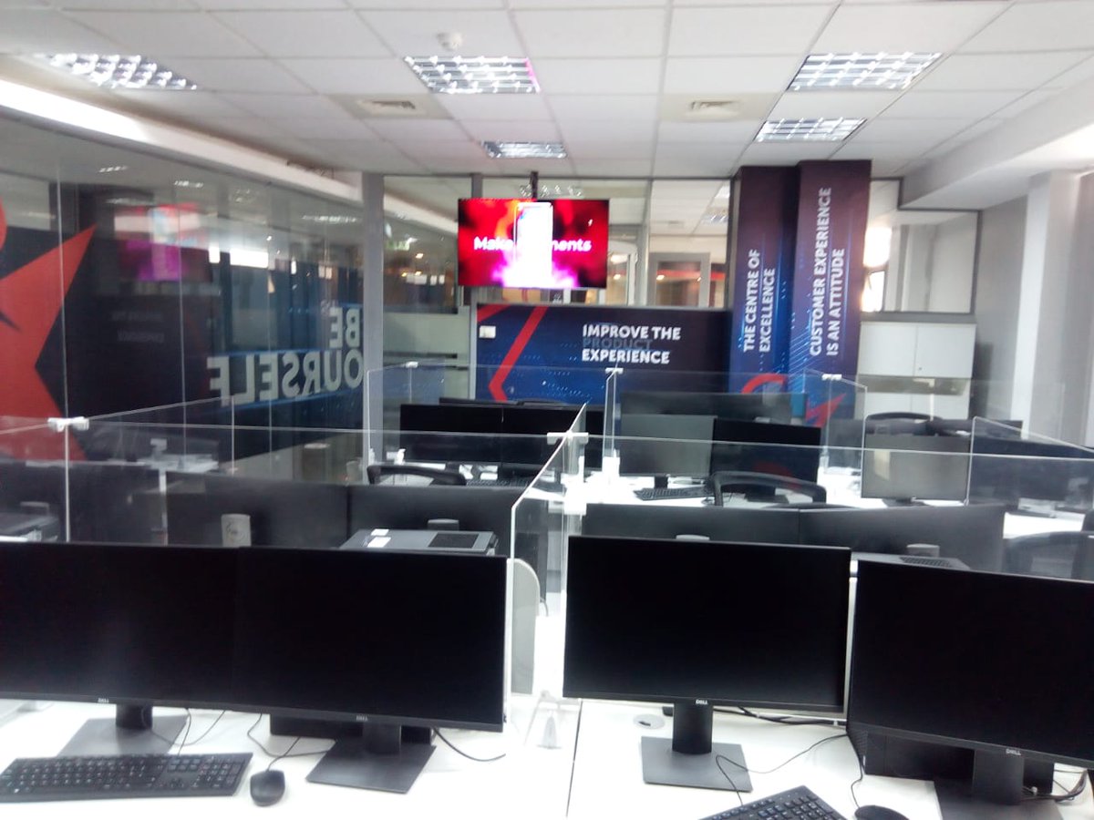 AvtechSystems's tweet image. Digital Signage- multiple screen dispays with WYRESTORM NHD-400 AV over IP @ Betsafe offices, Kilimani
