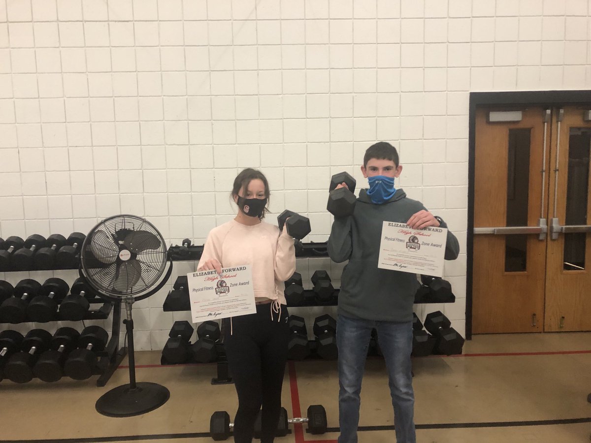 Please congratulate Rhyan Smith and Damon Michaels for earning EF Warrior Healthy Fitness Zone accomplishment today during pd 2!
