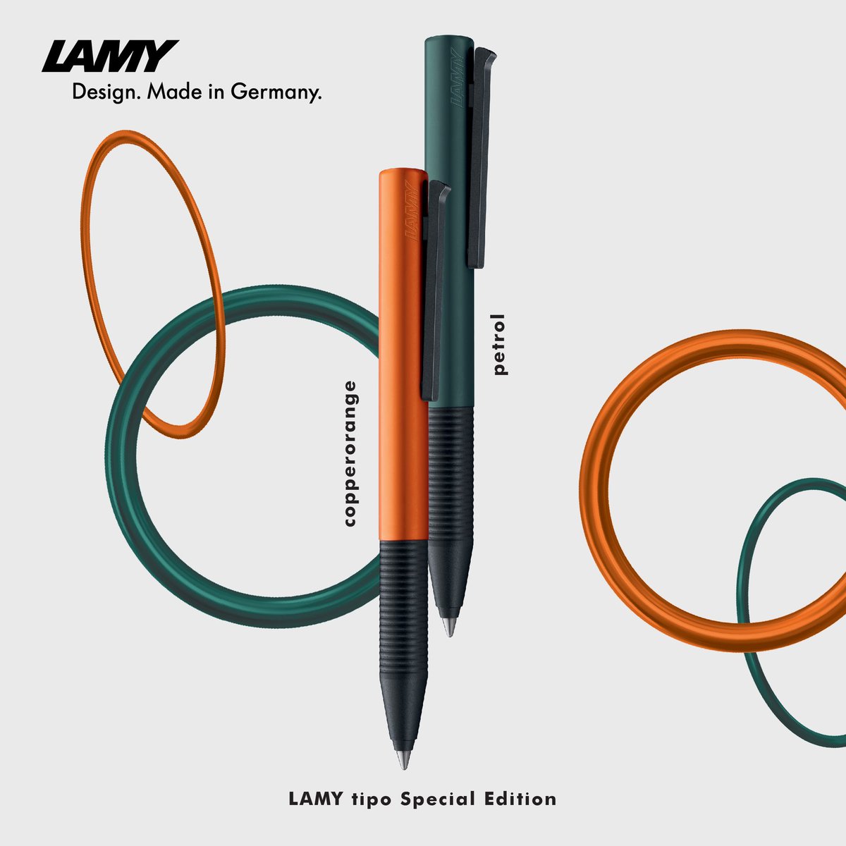 Lamy_Thailand's tweet photo. Special Edition เริ่มต้นแห่งปี Lamy tipo 2021 Rollerball สี CopperOrange และ Petrol มากด้วยดีไซน์และ เปี่ยมด้วยคุณภาพที่ Lamy Thailand รับรองด้วยคุณภาพและประกันจากศูนย์ทุกแท่ง
#LAMYThailand #Lamytipo #Lamy #LamyThinkingTools #NotJustaPen #SpecialEdition #RollerballPen #Stationery https://t.co/SQ9SjcgOzZ