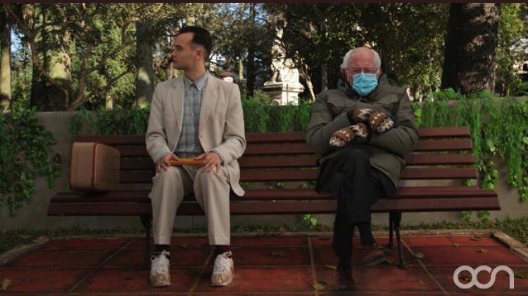 Bernie was the best thing about the inauguration. Granted Joe is low energy and has no natural charisma, but to me upstaged by an old man just sitting there in his mittens shows extraordinary anti-talent.