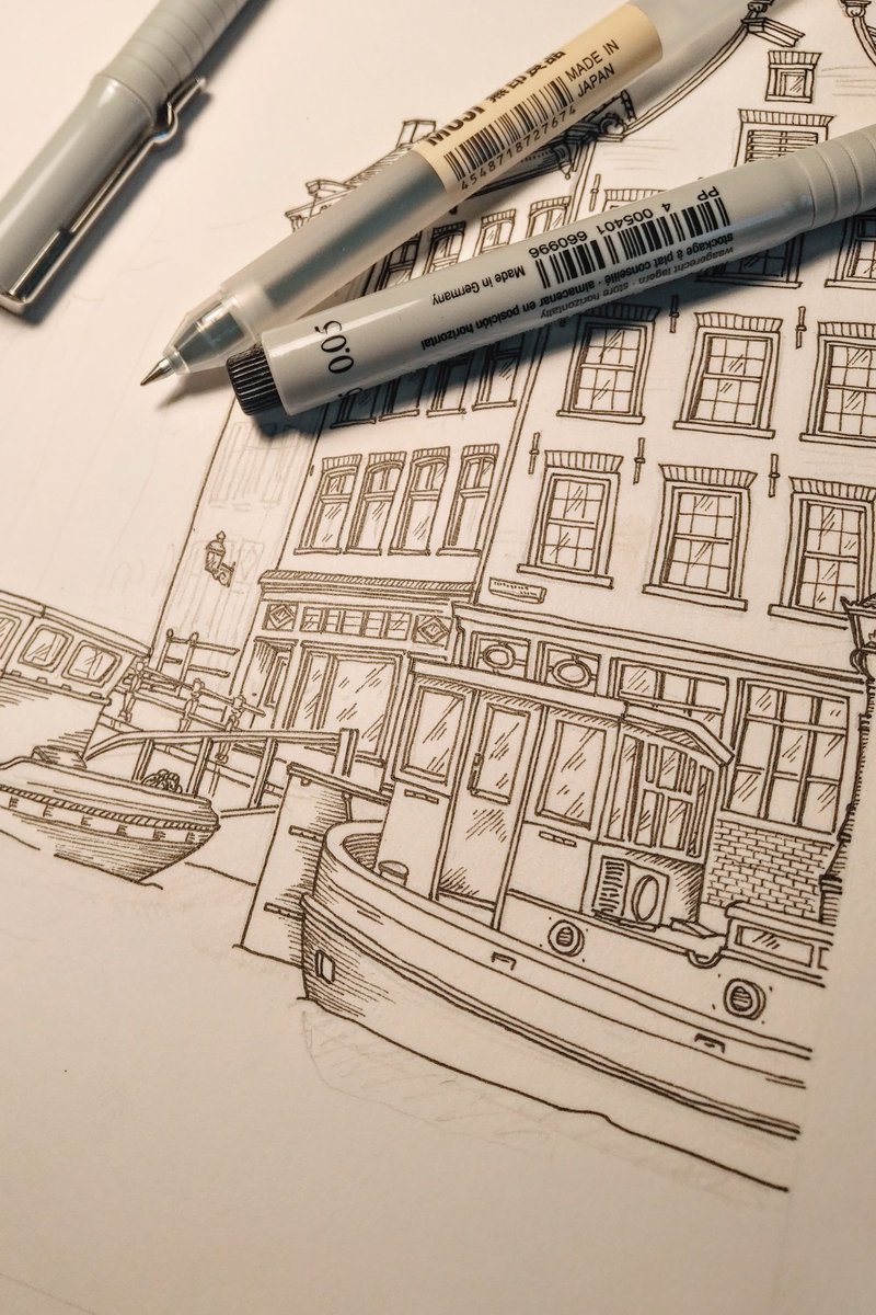 Working on new prints! Drawn from photos I have taken from my travels. Guess where this is 😉

#illustration #fineliner