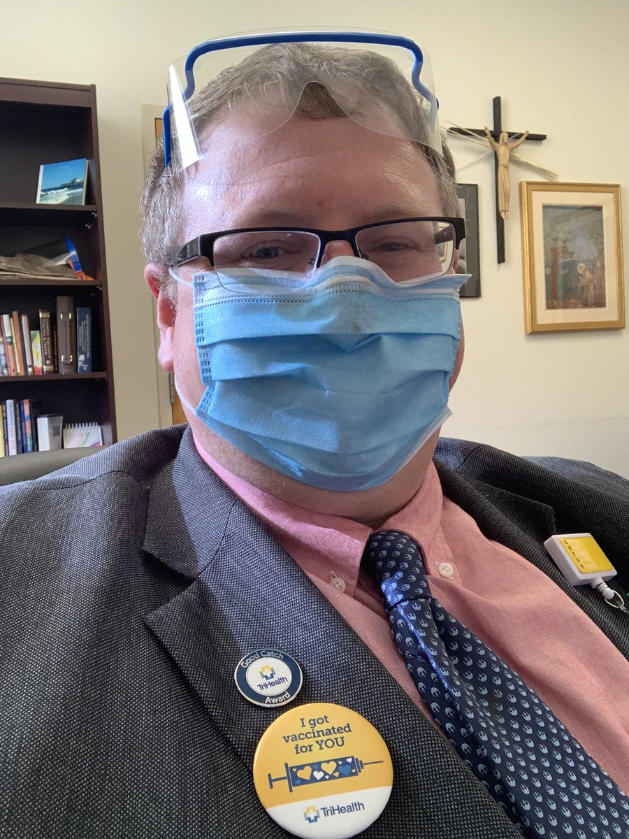 faithjustice1's tweet photo. I just received the second COVID-19 vaccine. As a chaplain healthcare worker, I got vaccinated for YOU. #COVID19Vaccines #TriHealth #TriHealthWay #Chaplain https://t.co/BIO5pshA4x
