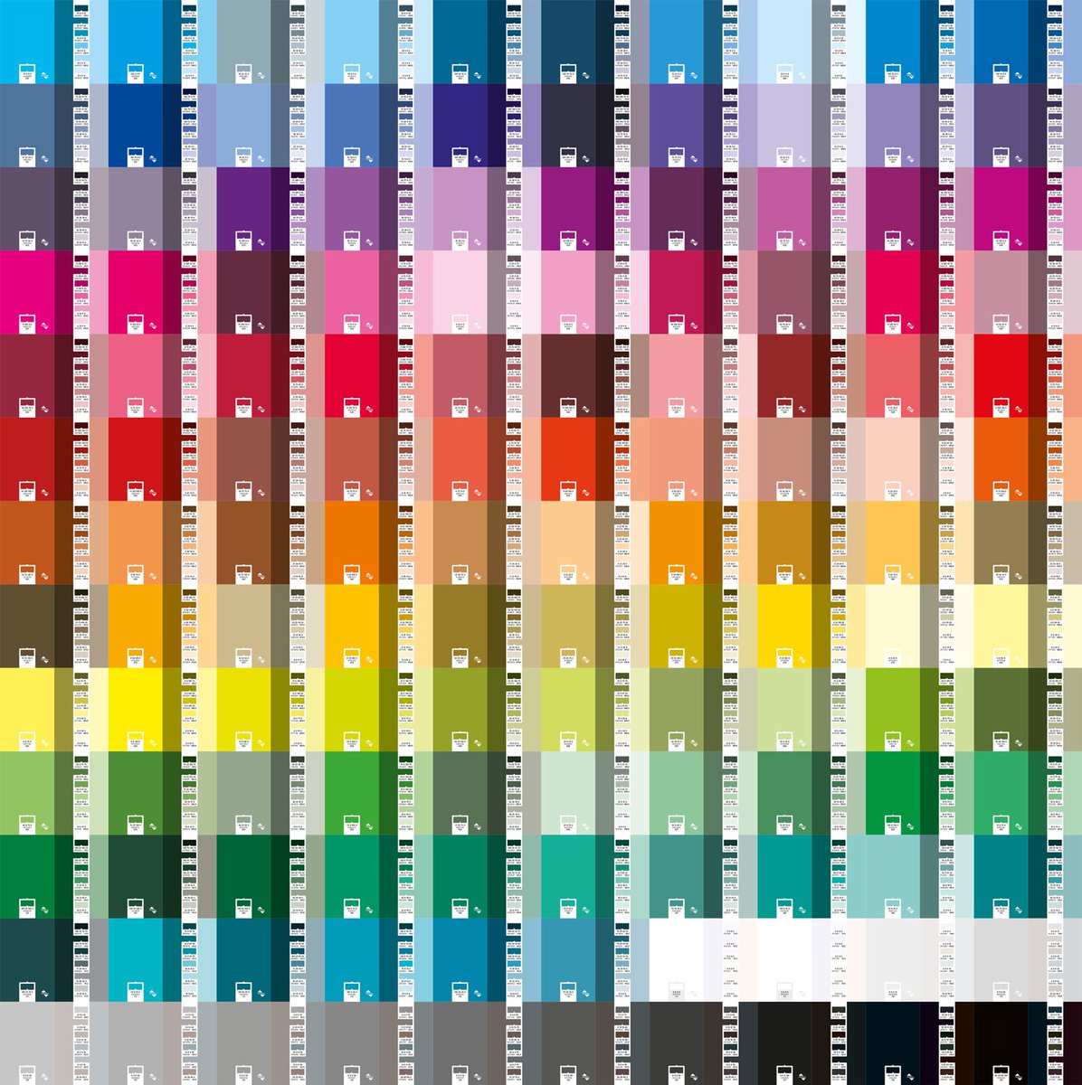 You can now pre-order Swatchos at printhandbook.com/products/swatc…. The image shows the final cards which have just been sent to the printers. Can't wait to see them printed. #cmyk #color #graphicdesign #design #swatchos