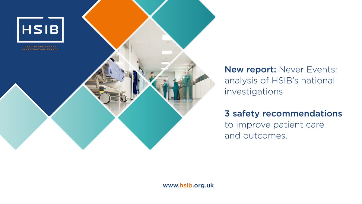 Our new national report says that 'Never Events' should not be defined as such if they don’t have strong enough barriers in place to stop them happening. It's out today and available to download from our website &gt;&gt;
hsib.org.uk/investigations…