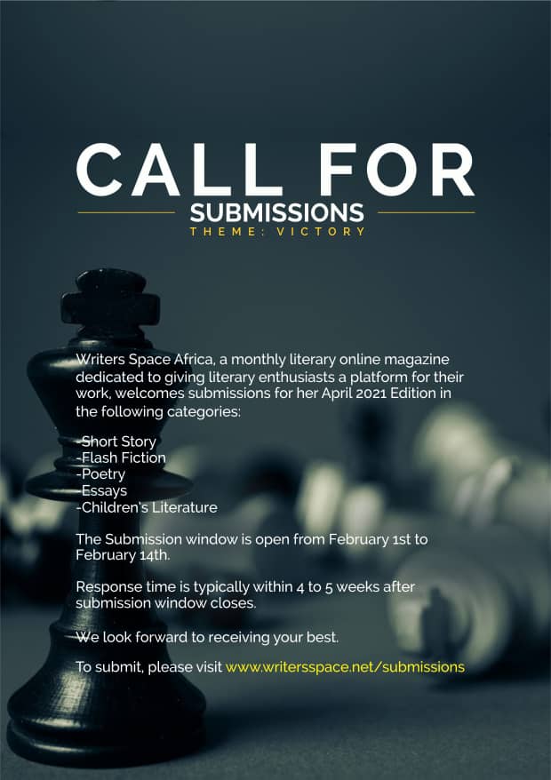 WSA_Nigeria's tweet photo. Do you have a victory song? Share with us for our march issue.
#Callout #Submitions #Africanliterature #WSA https://t.co/vYnEciX2m5