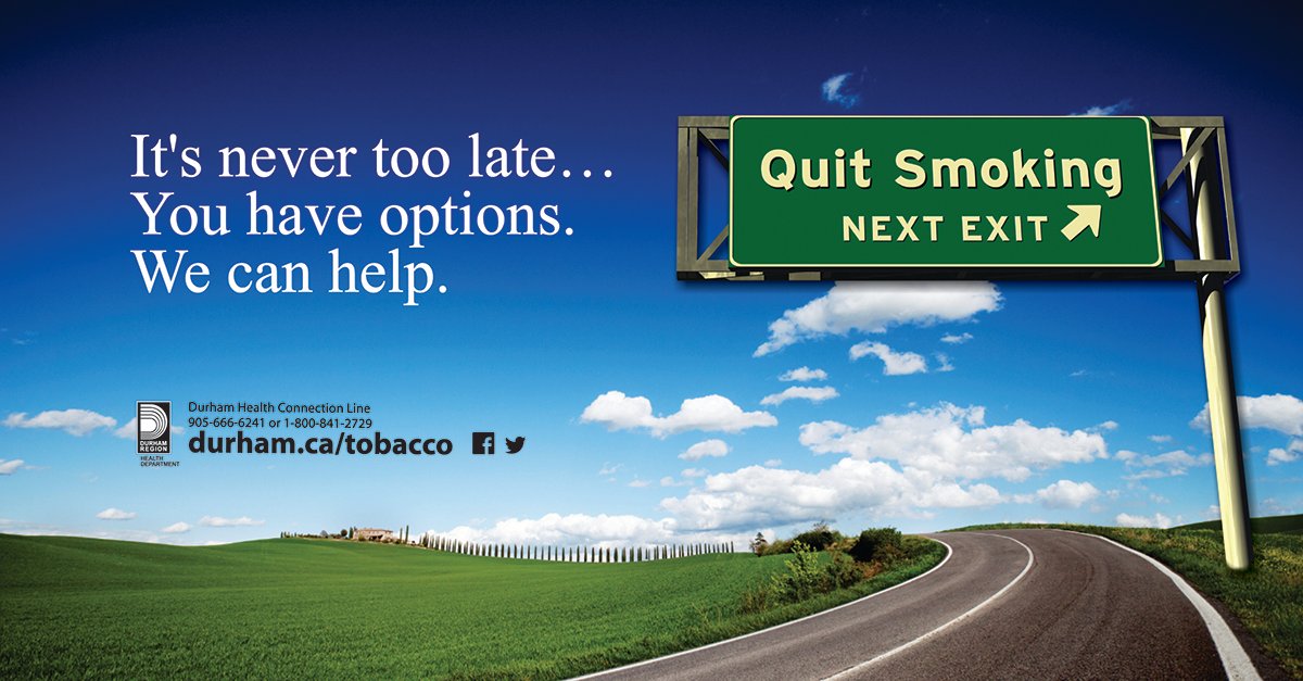 DurhamHealth's tweet photo. It’s #NationalNonSmokingWeek. Why not make today your quit day. 📅
It’s never too late.
You have options and we can help.
To learn more, visit www. https://t.co/kfE6evAb9g #NNSW2021 https://t.co/gxula41nHH