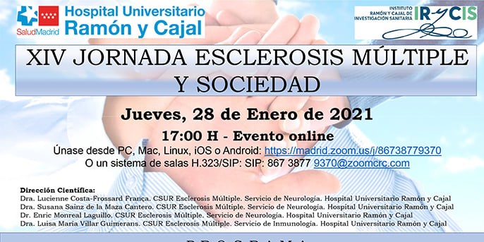 El próximo día 28 de enero, a las 17h, se celebrará la XIV Jornada de #EsclerosisMúltiple y Sociedad, este año de forma online.
En este enlace a nuestra web puedes ver todo el programa y como unirte a la Jornada.
ademgu.org/3934-2/