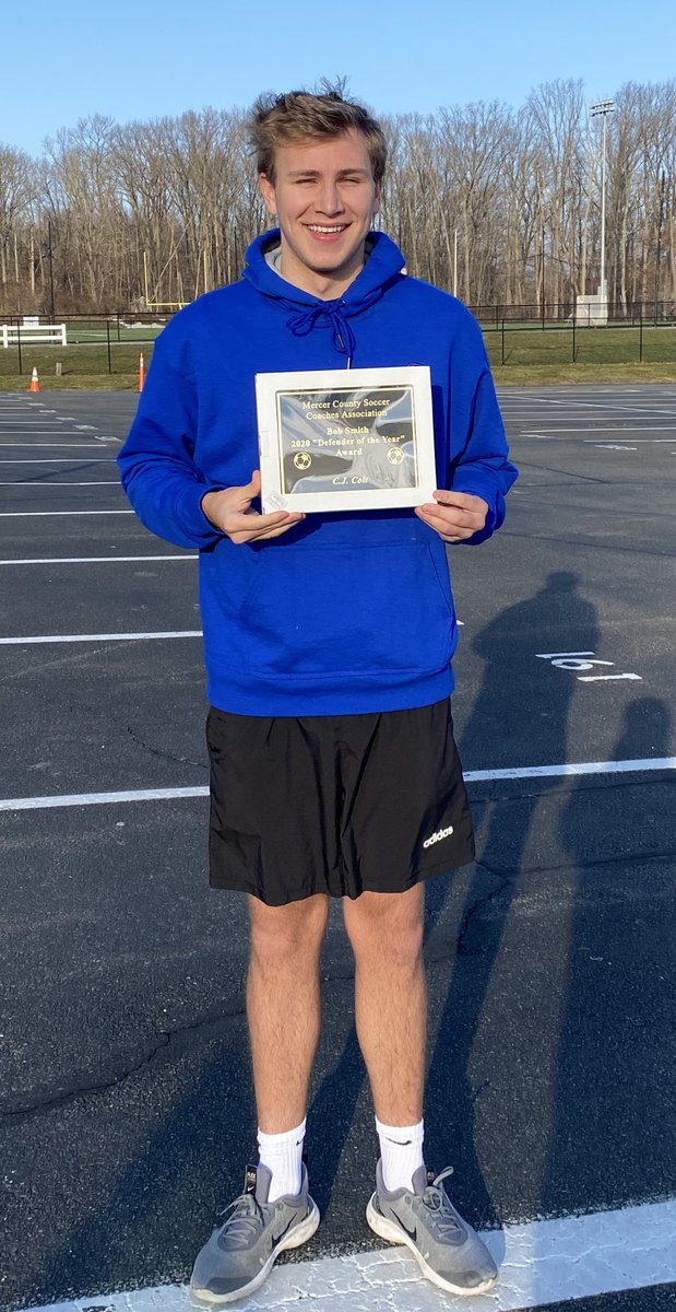 HVBoysSoccer's tweet photo. Bear Tavern Alum CJ Colt - Boys Soccer Coaches 1st Team All CVC and Defender of the Year! @BearTavernES @cturnbull15 @Mrs_Virtucio @d27schaal @lbdteach @belf48 #BTPride https://t.co/tzcCJnzFae