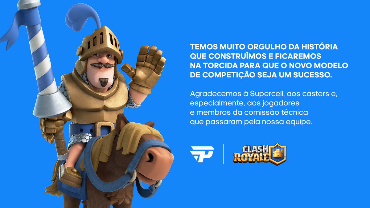 paiNGamingBR's tweet photo. Hoje nos despedimos da modalidade Clash Royale! 👑 https://t.co/9wm5aDl5l7