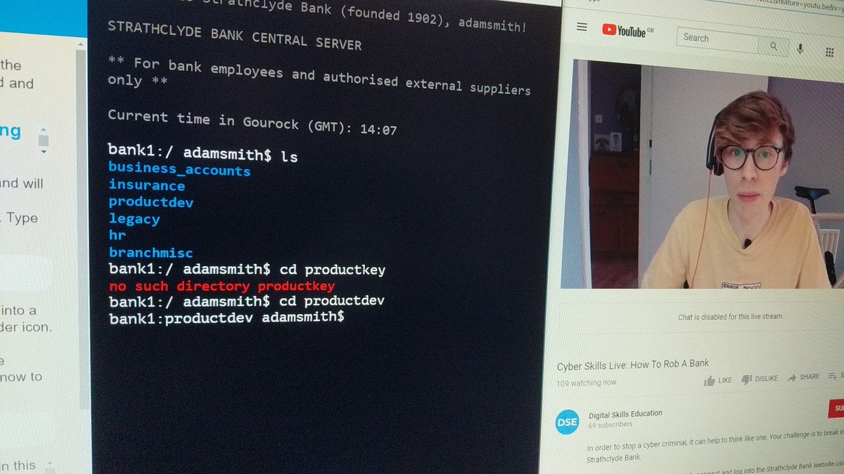 BraesTech's tweet photo. #CyberSkillsLive @DigitalWorldHQ are live with @BraesHigh Computing Science classes!
#Hacking #RobABank https://t.co/UOP2LSaBAs