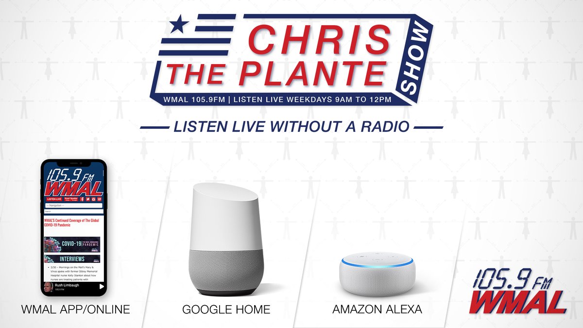 Take <a href="/ChrisPlanteShow/">Chris Plante Show</a> with you wherever you go with the <a href="/WMALDC/">WMAL DC</a> app!  Download past shows for listening on-the-go or stream the show live in the palm of your hand wherever the hustle and bustle of your morning takes you!