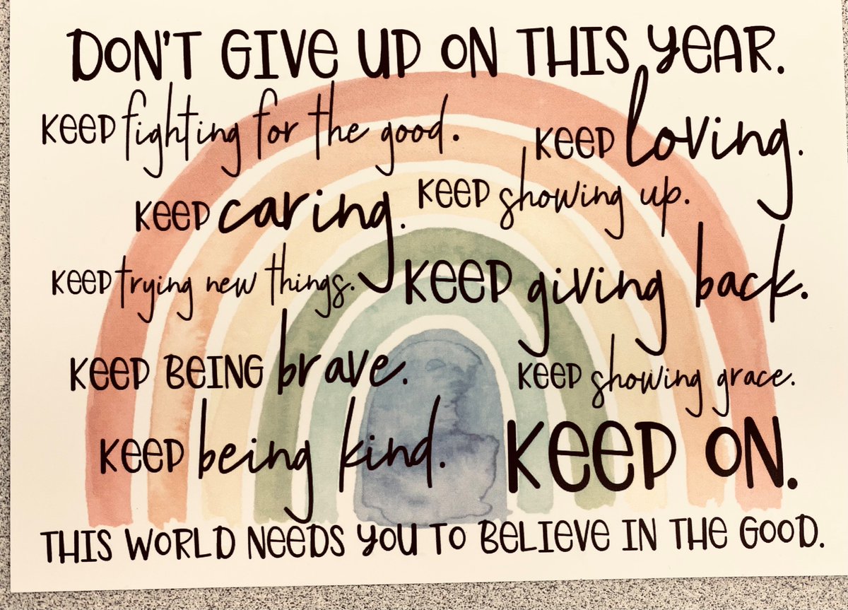 Mrs_Bernacki's tweet photo. Not sure who was responsible for putting these in mailboxes but loved this little piece of motivation 💙 https://t.co/7JToEKk521