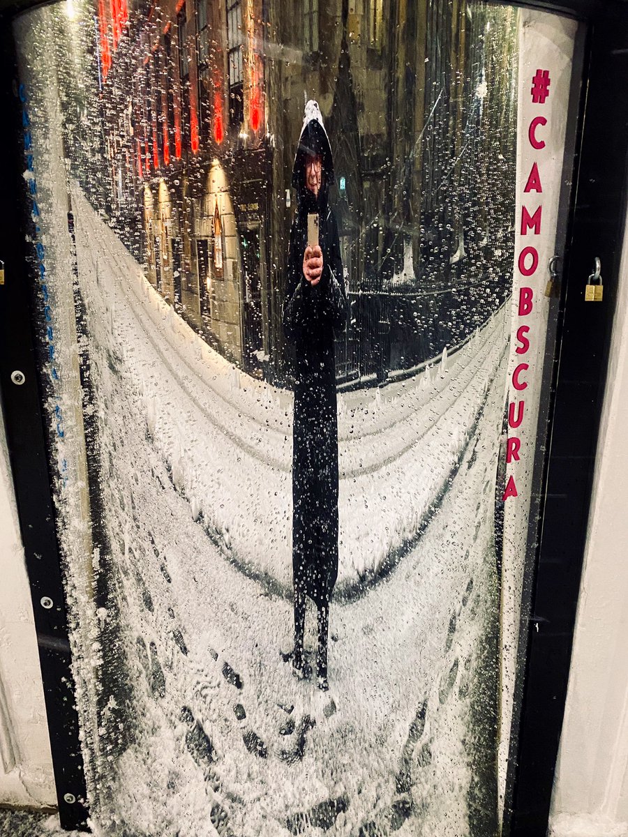  mirror selfie in the snow  @camobscura