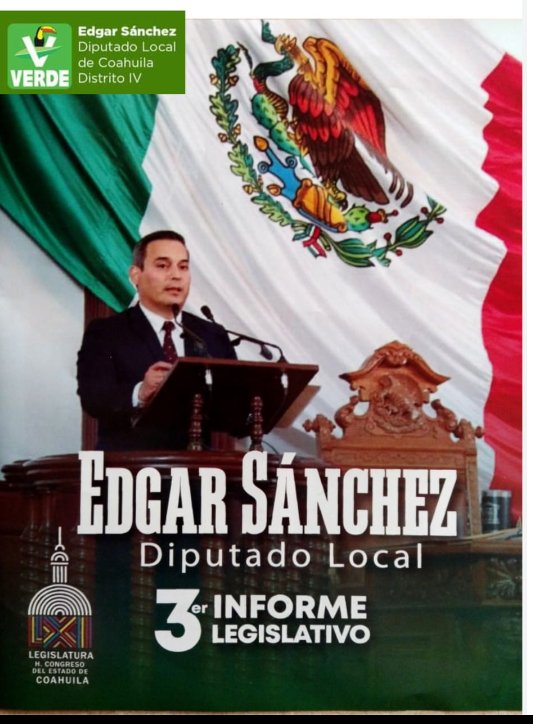EdgarSanchezGa9's tweet photo. Buenas tardes amigas y amigos continuo con mi agradecimiento, por el apoyo recibido en estos 3 años de mi gestión como Diputado, entregando el informe correspondiente. 

#ESporSanPedro #TuBienestarEsNuestroDeber https://t.co/Y3oHLhjS6A